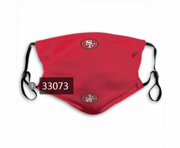 New 2021 NFL San Francisco 49ers #36 Dust mask with filter